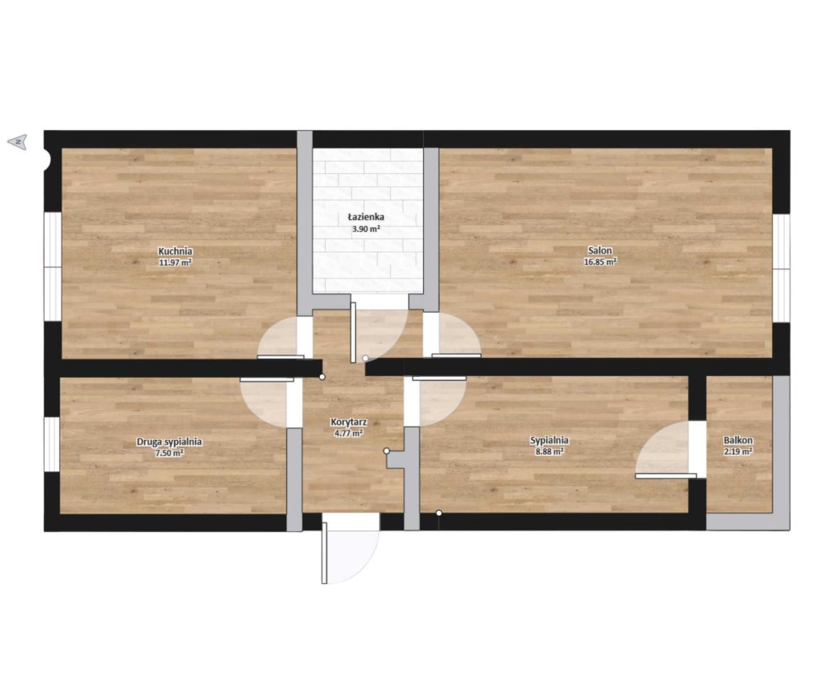 Mieszkanie 3-pokojowe Niećkowo. Zdjęcie 5