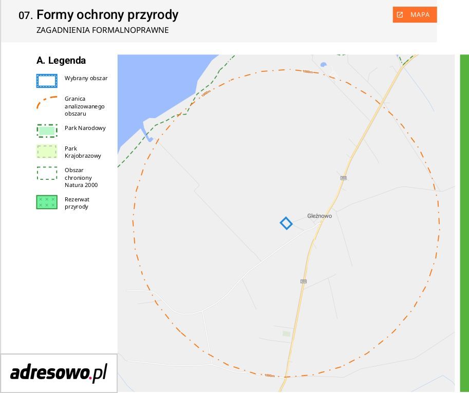 Działka budowlana Gleźnowo. Zdjęcie 9