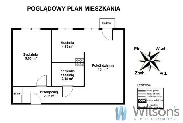 Mieszkanie 2-pokojowe Warszawa Mokotów, ul. Bolesława Limanowskiego. Zdjęcie 9