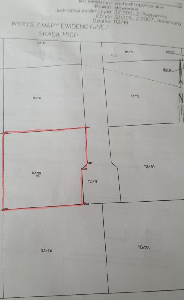 Działka rolno-budowlana Jezierzany, ul. Nadmorska. Zdjęcie 6