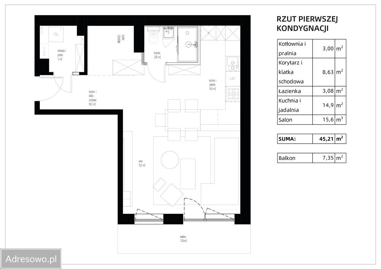Mieszkanie 3-pokojowe Wrocław Wojszyce, ul. Kryształowa. Zdjęcie 14