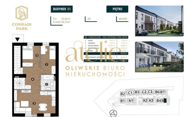 Mieszkanie 3-pokojowe Bąkowo, ul. Kasztanowa. Zdjęcie 4