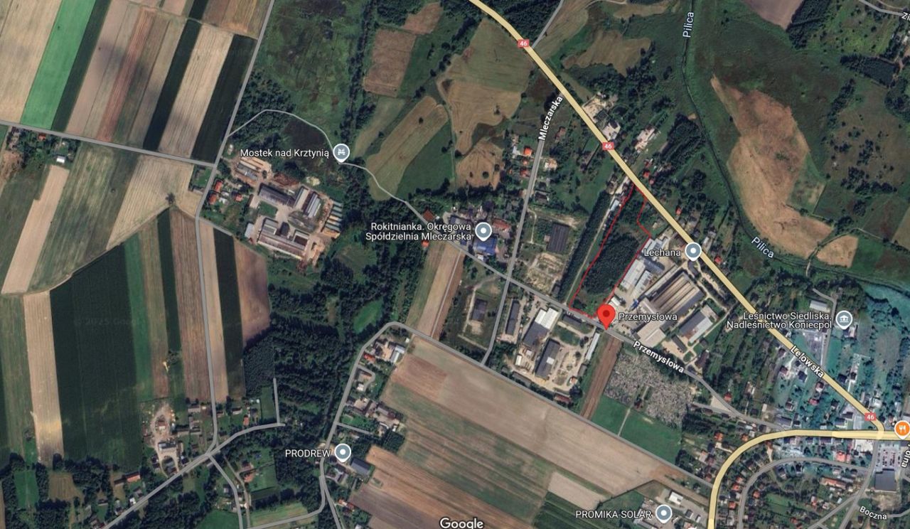 Działka inwestycyjna Szczekociny, ul. Przemysłowa