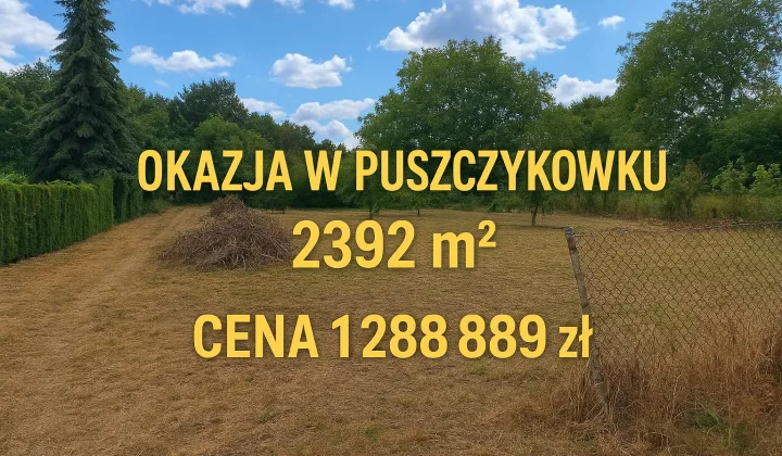 Działka budowlana Puszczykowo Puszczykówko, ul. Czarna