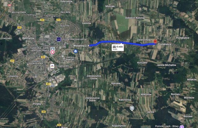 Działka budowlana Postękalice. Zdjęcie 5