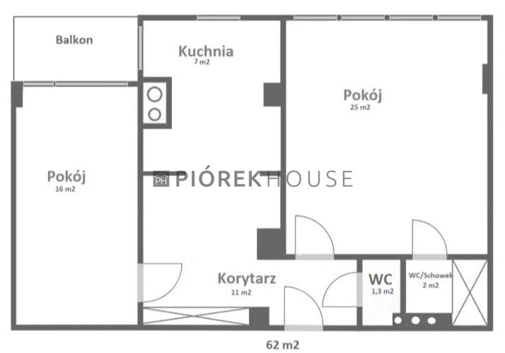 Mieszkanie 2-pokojowe Warszawa Mokotów, ul. Władysława Sikorskiego