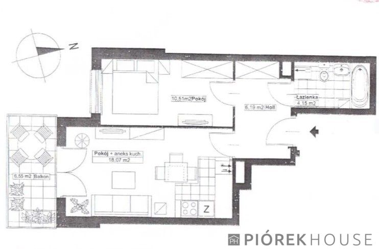 Mieszkanie 2-pokojowe Warszawa Bemowo, ul. gen. Ludomiła Rayskiego. Zdjęcie 8