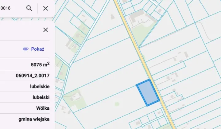 Działka budowlana Łuszczów Pierwszy