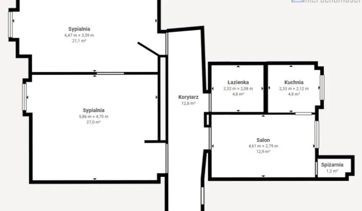 Mieszkanie 3-pokojowe Gliwice, al. Przyjaźni