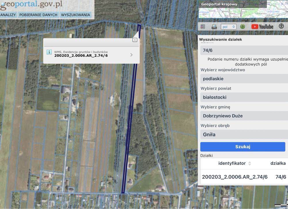 Działka rolna Gniła. Zdjęcie 2