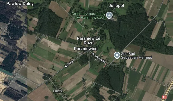 Działka rolno-budowlana Parzniewice Parzniewice Duże