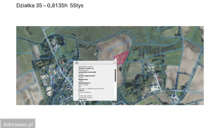 Działka rolna Węgorzewo, ul. Armii Krajowej