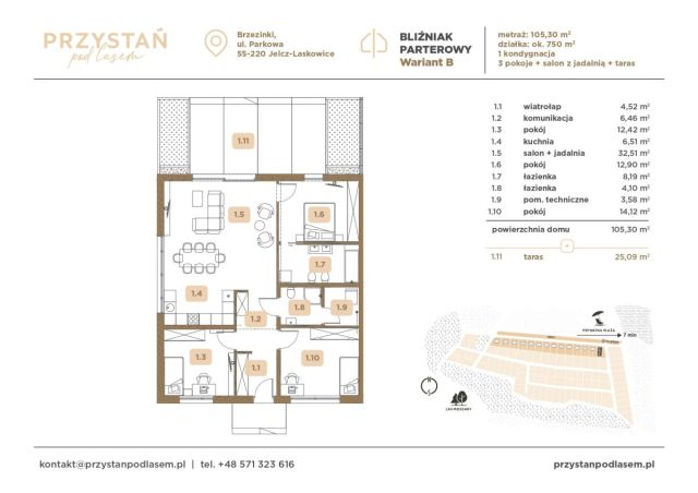 bliźniak, 3 pokoje Brzezinki, ul. Parkowa. Zdjęcie 10