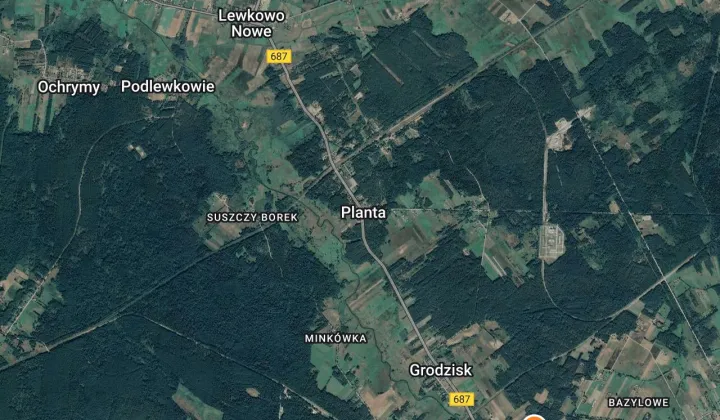 Działka leśna Planta