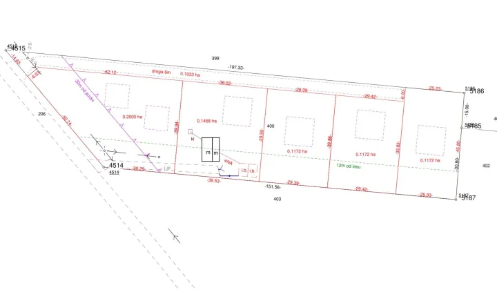 Działka rolno-budowlana Pogorzelec, ul. Strażacka