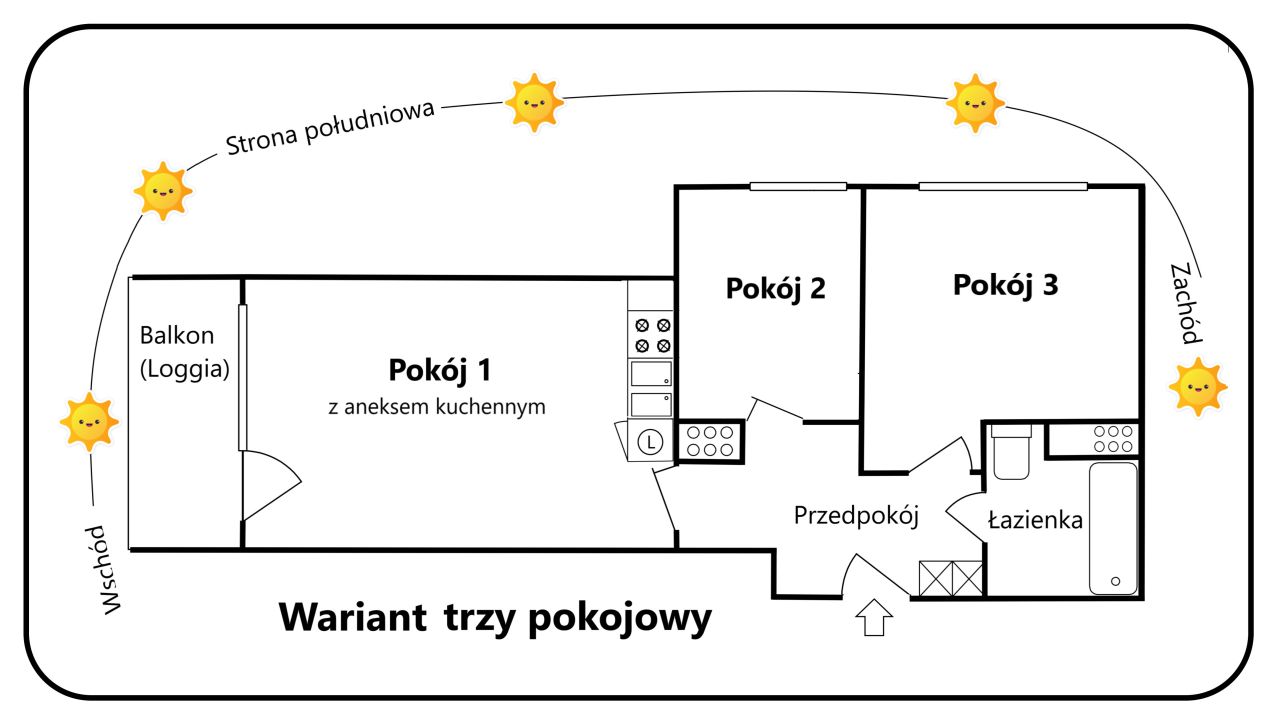 Mieszkanie 2-pokojowe Gdynia Karwiny, ul. Juliana Tuwima