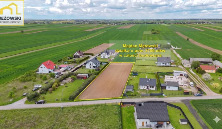 Działka budowlana Majdan Mętowski