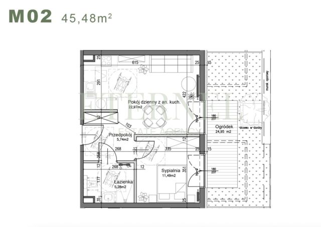 Mieszkanie 2-pokojowe Kraków Czyżyny, ul. Śliwkowa. Zdjęcie 3