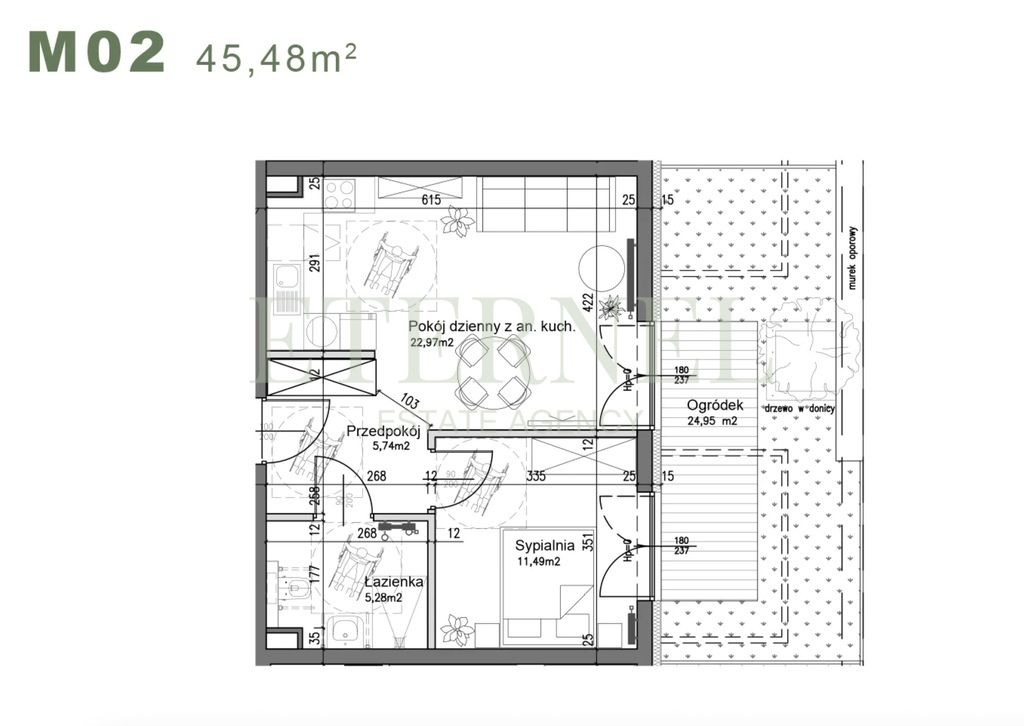 Mieszkanie 2-pokojowe Kraków Czyżyny, ul. Śliwkowa. Zdjęcie 3
