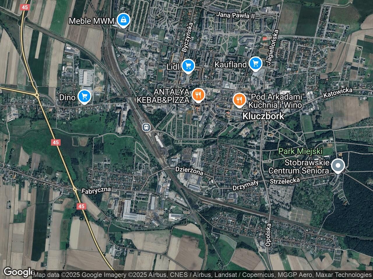 Działka rod Kluczbork Centrum, al. Pokoju