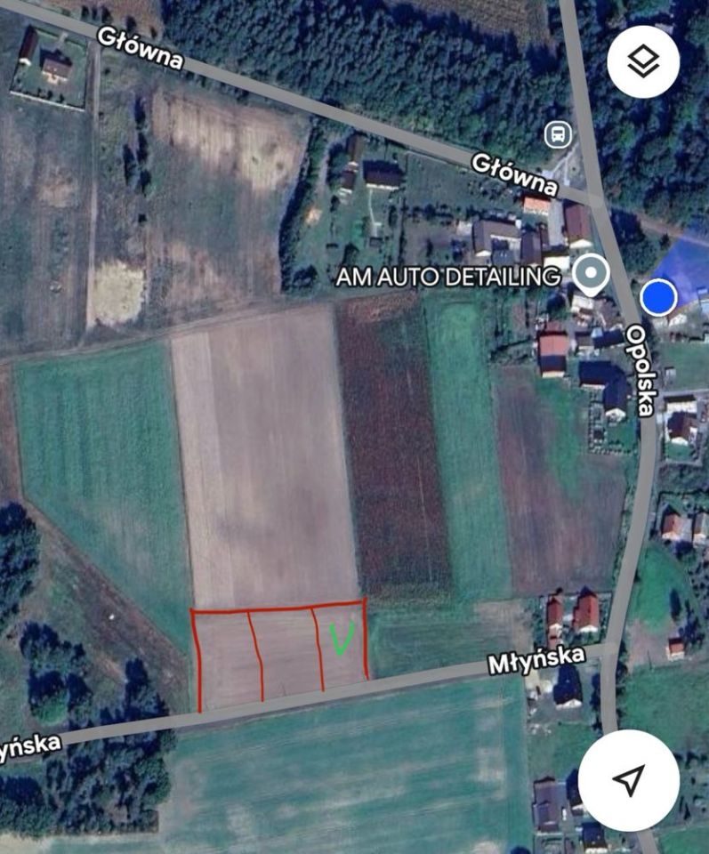 Działka budowlana Wąsice, ul. Młyńska