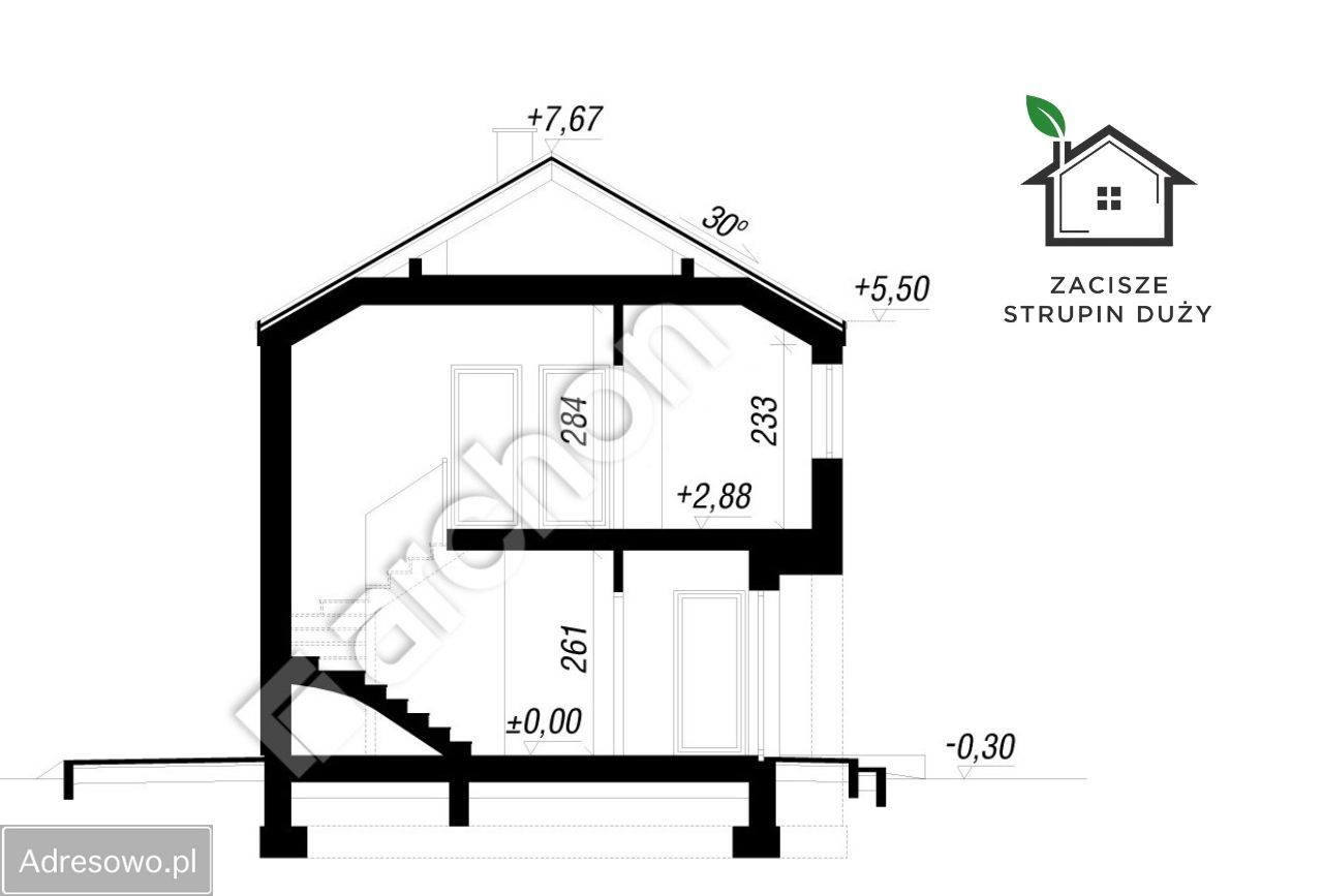 dom wolnostojący, 5 pokoi Strupin Duży. Zdjęcie 9