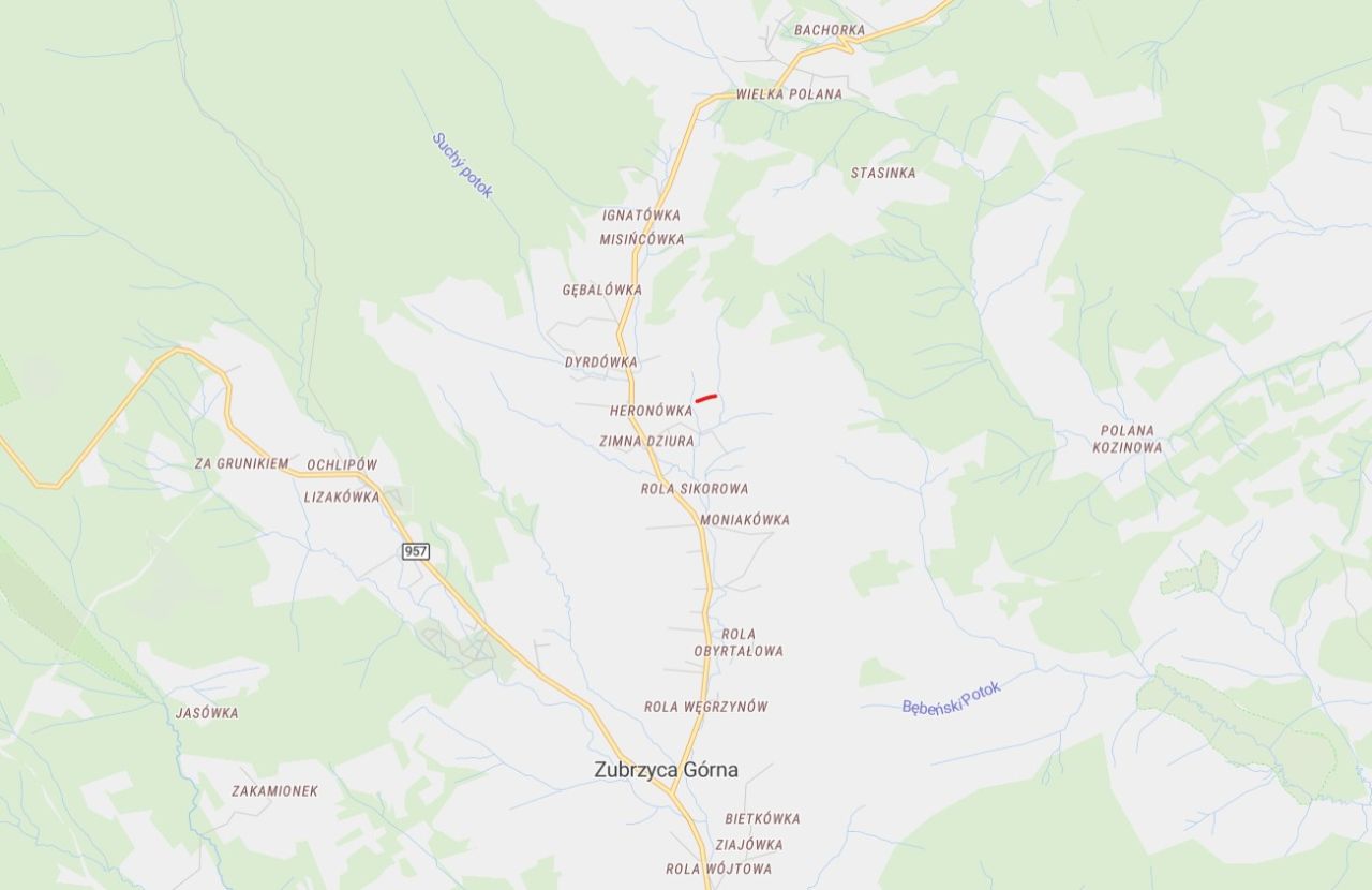 Działka budowlana Zubrzyca Górna Zimna Dziura. Zdjęcie 6