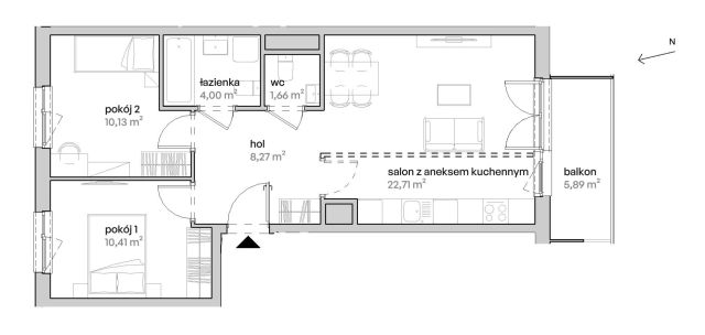 Mieszkanie 3-pokojowe Poznań Starołęka, ul. Unii Lubelskiej. Zdjęcie 7