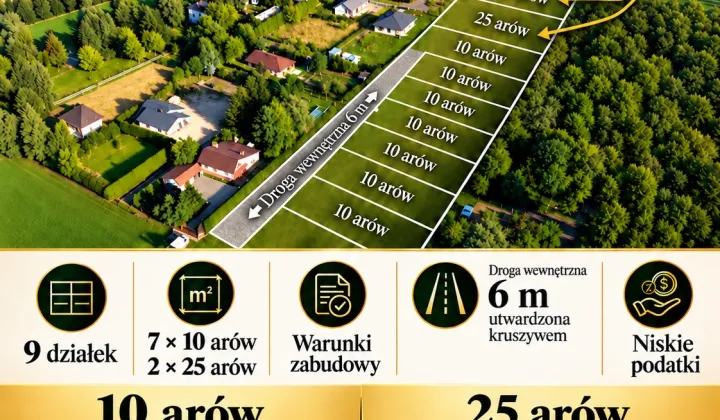 Działka budowlana Chyża, ul. Józefa Chełmońskiego