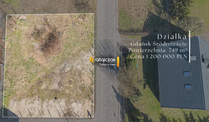 Działka budowlana Gdańsk Śródmieście, ul. Tadeusza Rejtana