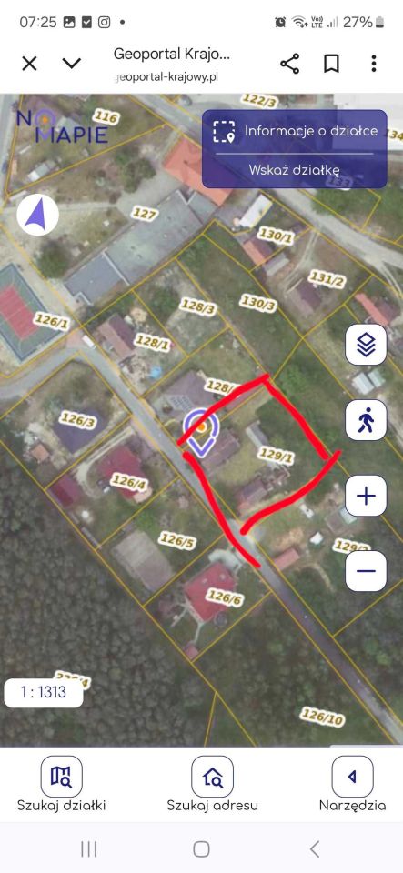 Działka budowlana Dychów. Zdjęcie 2