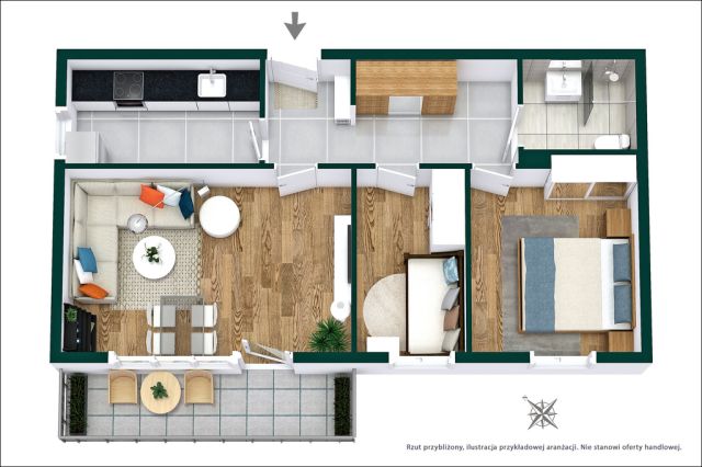 Mieszkanie 3-pokojowe Warszawa Targówek, ul. Bolesławicka. Zdjęcie 13