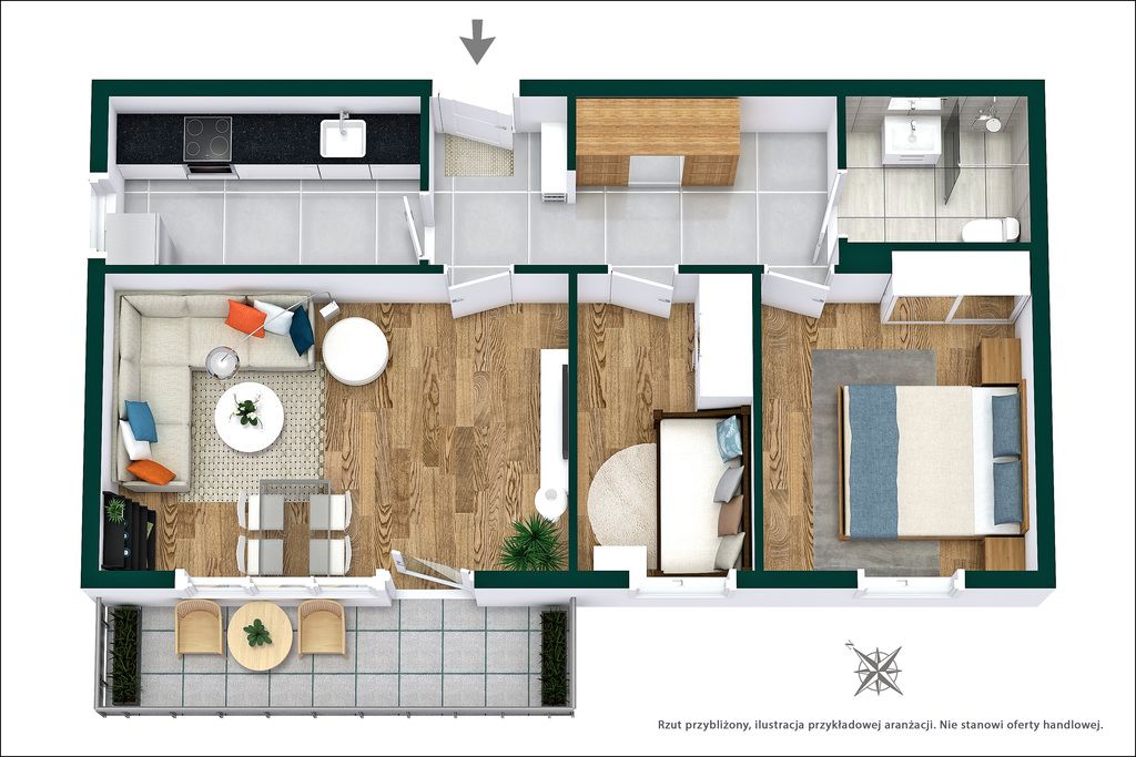Mieszkanie 3-pokojowe Warszawa Targówek, ul. Bolesławicka. Zdjęcie 13