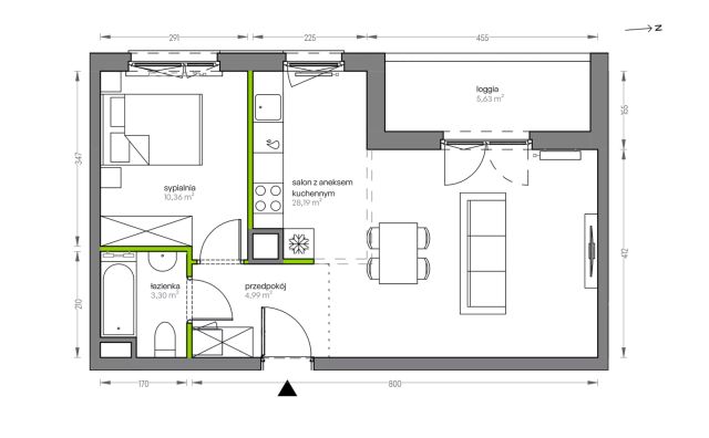 Mieszkanie 2-pokojowe Kraków Płaszów, ul. Myśliwska. Zdjęcie 25