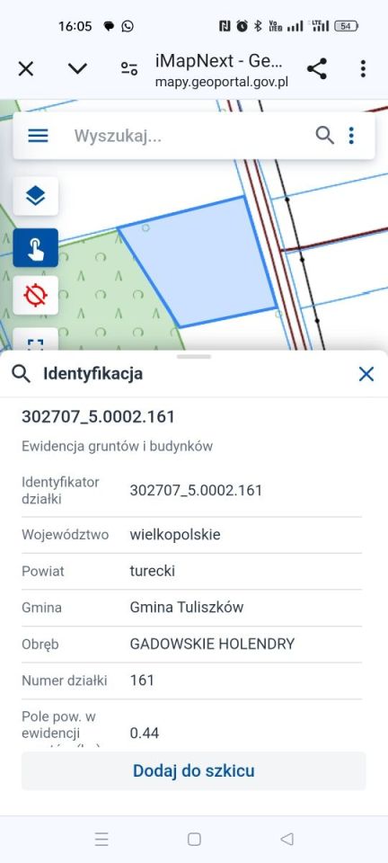 Działka budowlana Gadowskie Holendry. Zdjęcie 2