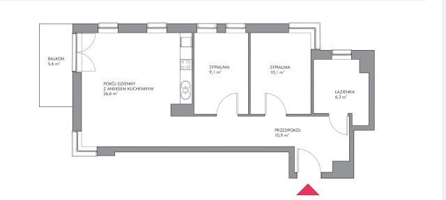 Mieszkanie 3-pokojowe Łódź Bałuty, ul. św. Teresy od Dzieciątka Jezus. Zdjęcie 1