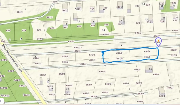 Działka rekreacyjna Strachów, ul. Klonowa