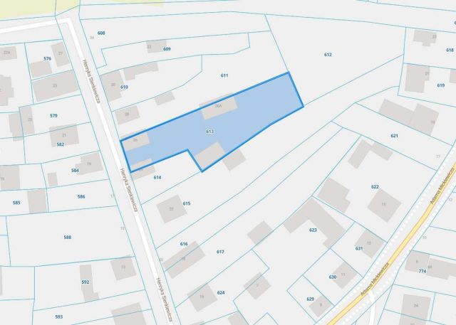 Działka inwestycyjna Ostrów Lubelski, ul. Sienkiewicza. Zdjęcie 1