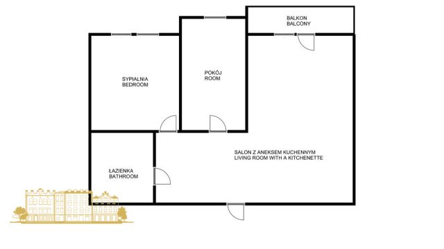Mieszkanie 3-pokojowe Kraków, ul. Orawska. Zdjęcie 2