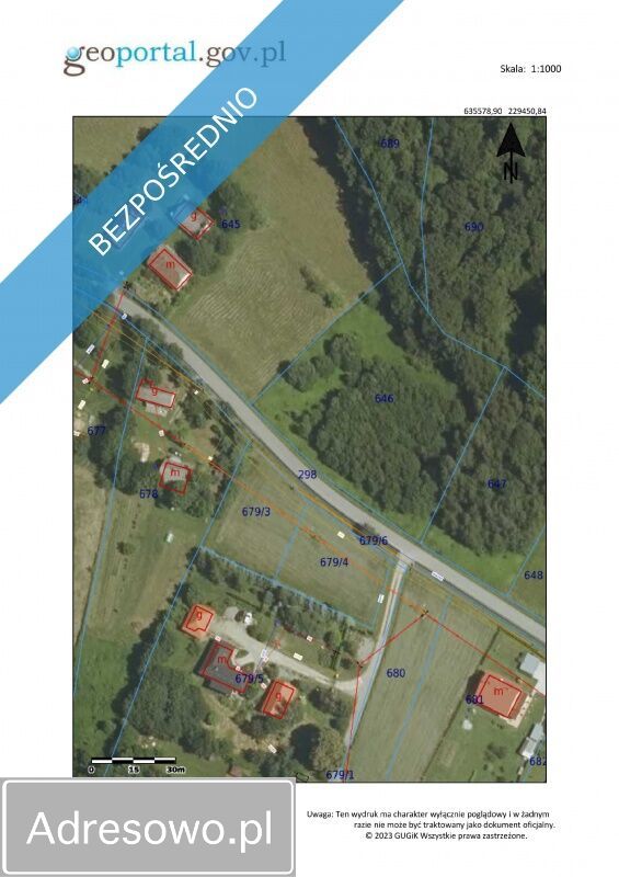 Działka budowlana Dąbrówka Szczepanowska. Zdjęcie 2