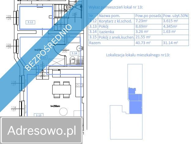 Mieszkanie 1-pokojowe Leszno Centrum, pl. Jana Metziga. Zdjęcie 9