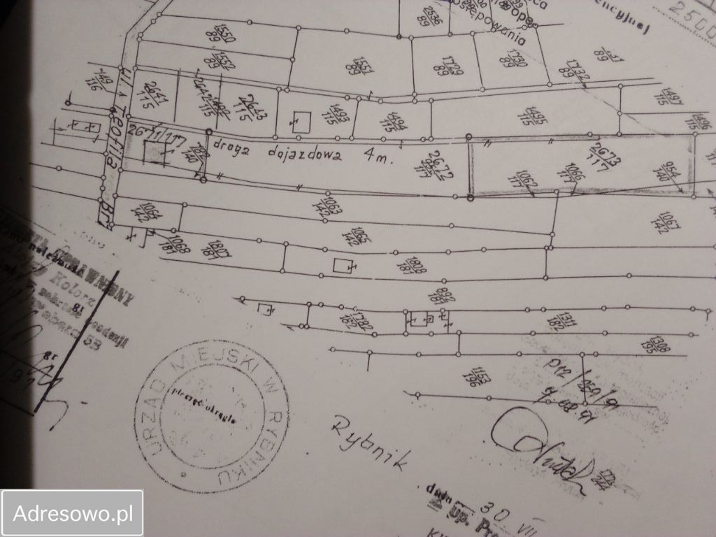Działka inwestycyjna Rybnik Kamień pod Rzędówką, ul. Teofila Brzozy. Zdjęcie 4