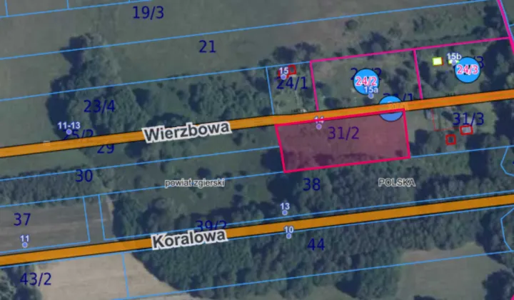Działka rolna Zgierz Chełmy, ul. Wierzbowa