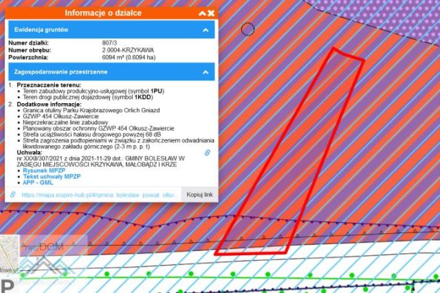 Działka inwestycyjna Krzykawa. Zdjęcie 4