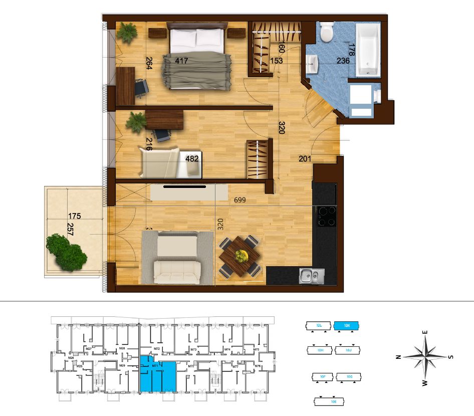 Mieszkanie 3-pokojowe Kraków Czyżyny, ul. Sołtysowska. Zdjęcie 4