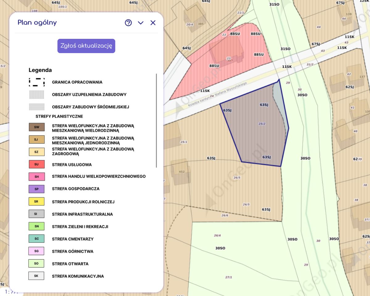 Działka rolno-budowlana Ropczyce Witkowice, ul. ks. kard. Stefana Wyszyńskiego. Zdjęcie 3