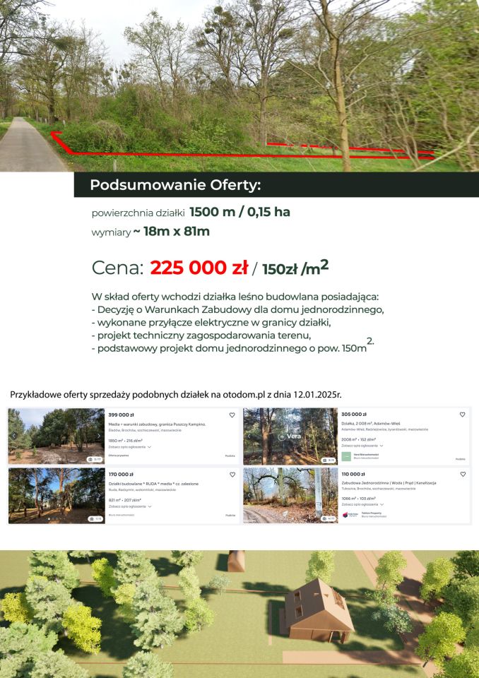 Działka rolno-budowlana Nowa Wieś-Śladów. Zdjęcie 11