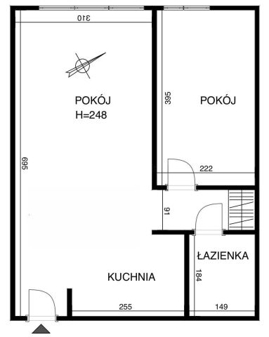 Mieszkanie 2-pokojowe Kraków Podgórze Duchackie, ul. Spółdzielców. Zdjęcie 1