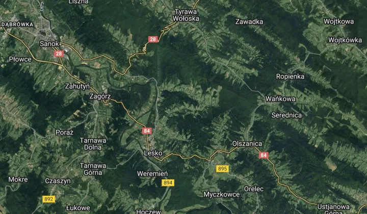 Działka leśna Bezmiechowa Dolna