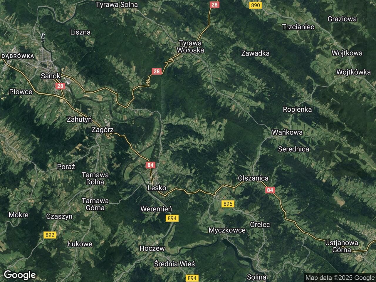 Działka leśna Bezmiechowa Dolna